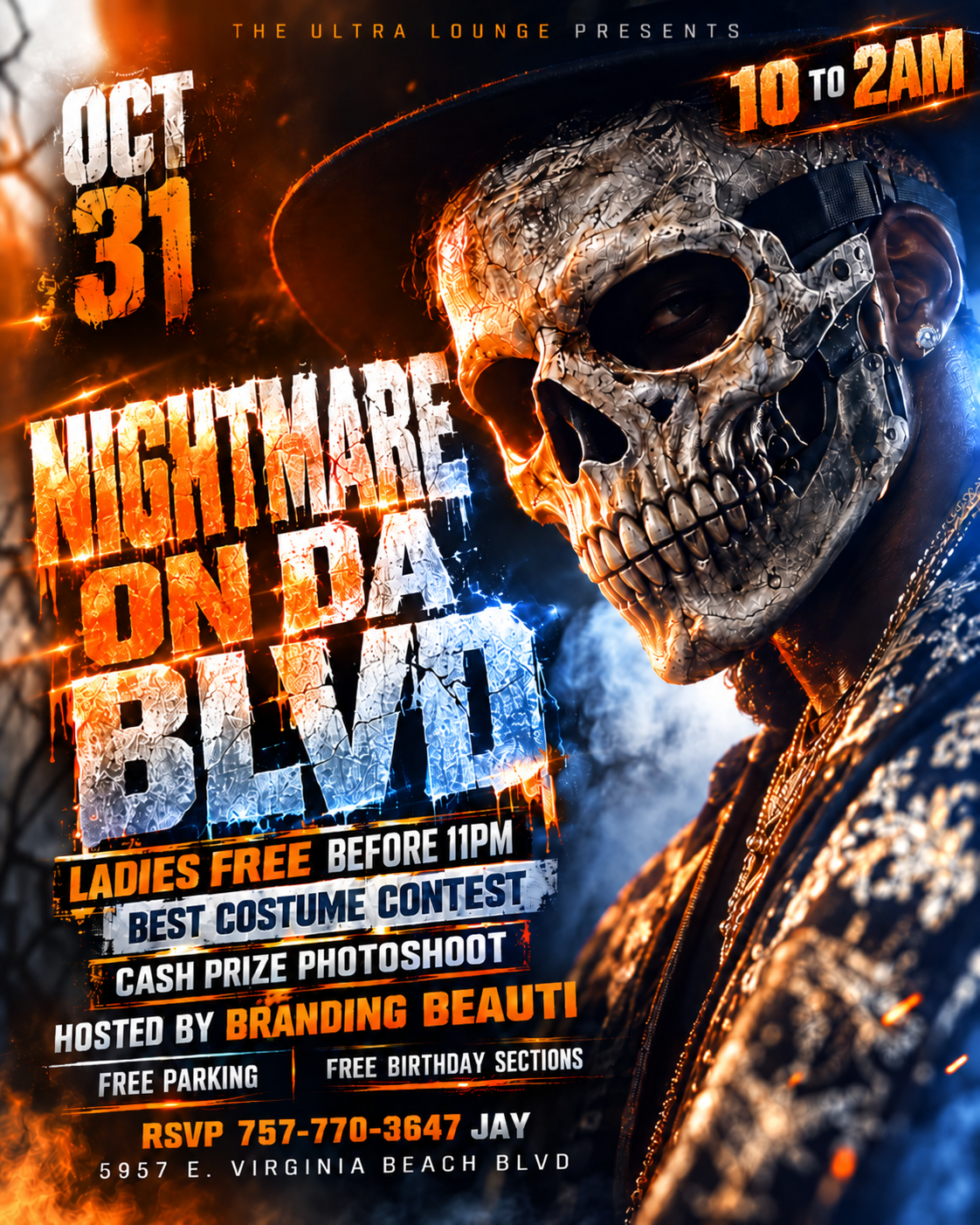 Nightmare on Da Blvd October 31 flyer